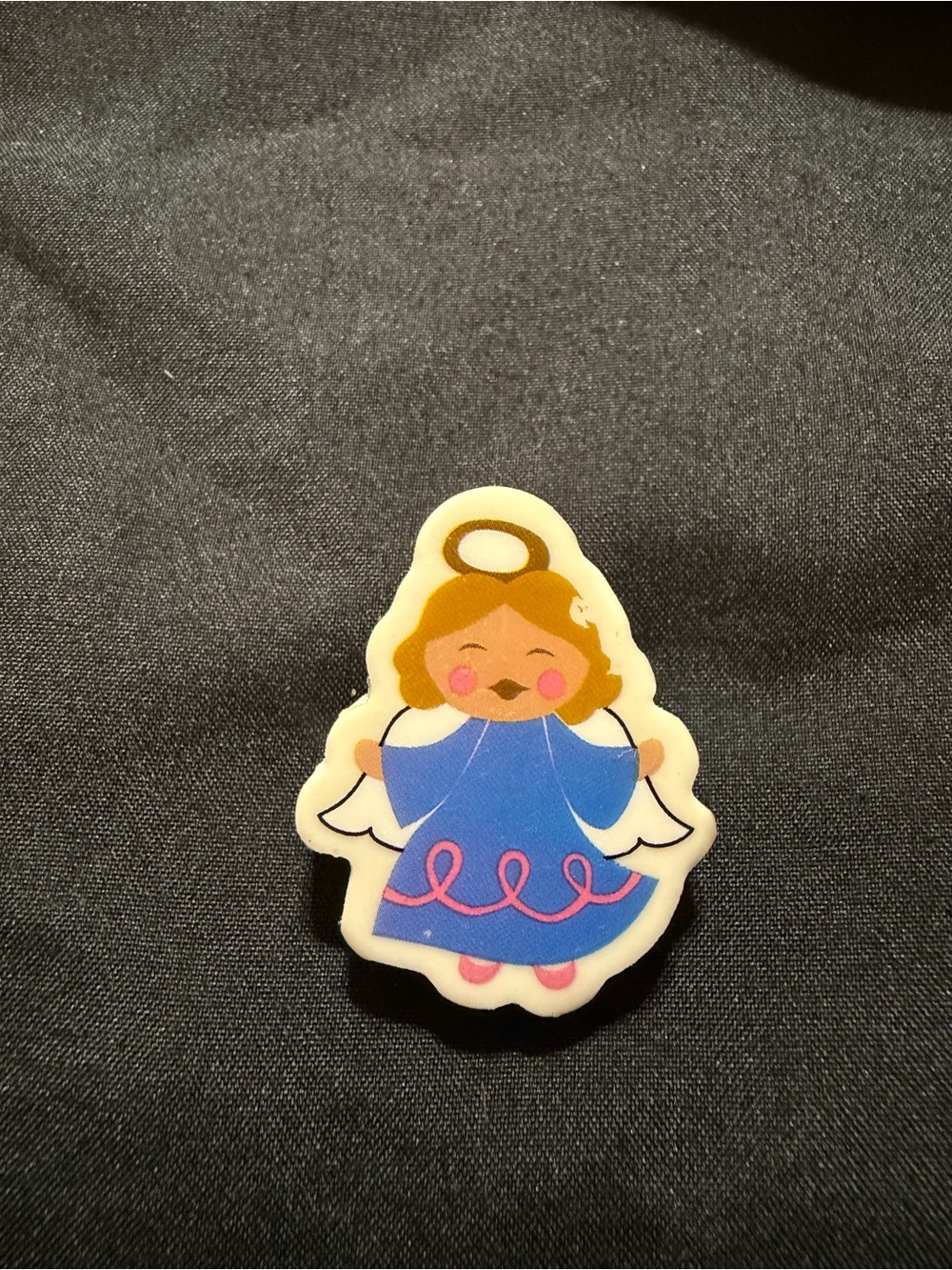 Source Unknown Blue and Pink Angel Pin for Kids